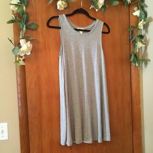 Gray Swing T-shirt Dress